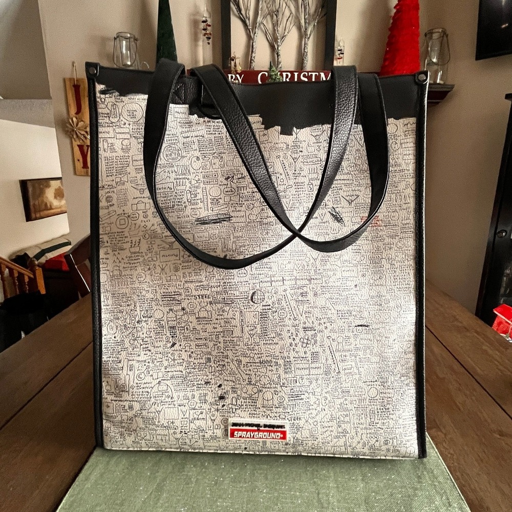Sprayground Tote collab w/ Jean-Michel Basquiat-Rare